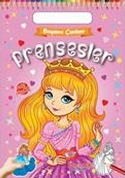Prensesler - Boyama Çantam - Renkli Çıkartmalı- Yumurcak Yayınları