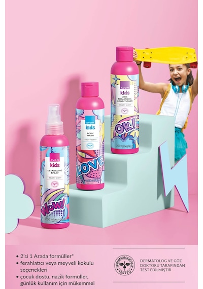Kids Mango Kokulu Ve Meyve Kokulu Saç Açıcı Sprey Paketi