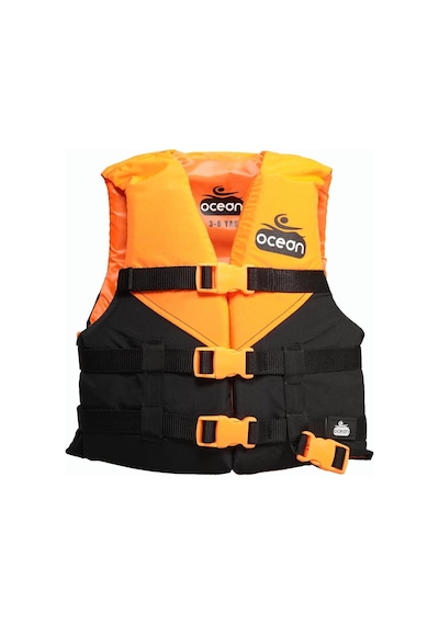 Ocean Can Yeleği 30 Newton Yüzdürme Yardımcısı 3-6 Yaş Turuncu - Siyah