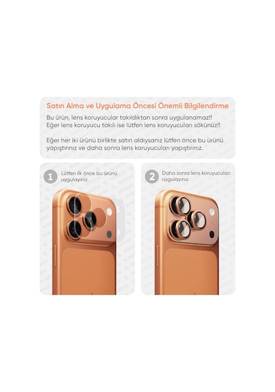 İphone 17 Pro Max İçin Kolay Kurulum Kamera Adası Lens Etrafı Koruyucu Tpu Film Tam Kaplayan Koruma 2 Li Paket 18 Serisi Uyumlu Değildir 17 Pro Max