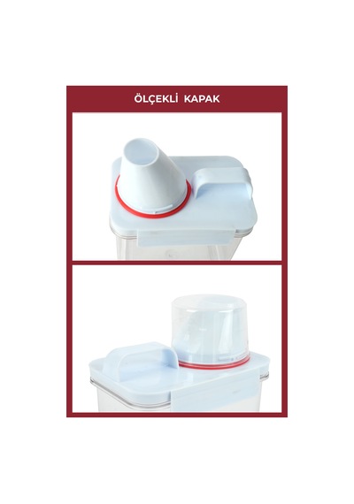 2'li Sızdırmaz Kedi Köpek Mama Saklama Kabı 1100 Ml Ve 1800 Ml