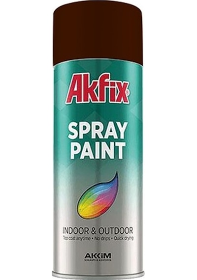 Akfix Parlak Kahverengi Sprey Boya 400 Ml