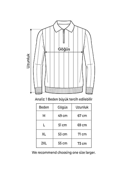 Edwox Erkek Yarım Fermuarlı Polo Yaka Mevsimlik Kazak Açık Kahverengi Edw195 Açık Kahverengi