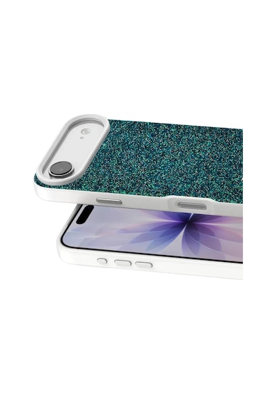 Onegif Apple İphone 17 Air Bright Simli Kapak - Koyu Yeşil