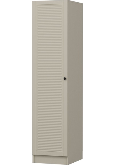 Minar Kale 1 Kapaklı Dolap Mebran Panjur 210cm - Kumtaşı/kumtaşı - Raflı Kumtaşı