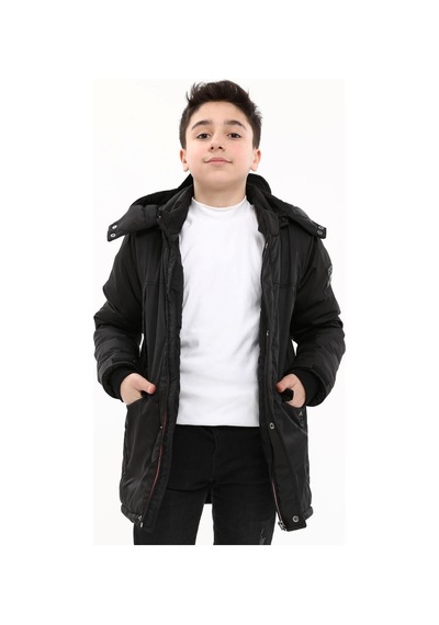 Erkek Çocuk Mont 51274 Siyah