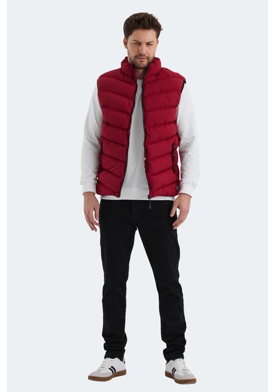 Slazenger HAMMER I Erkek Şişme Yelek Bordo Yelek