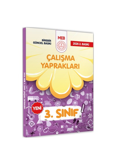 2026 MEB İlkokul 3.Sınıf Çalışma Yaprakları TÜM DERSLER Etkinlikli Eğlenceli S. Bankası BASKI ÜCRETİ