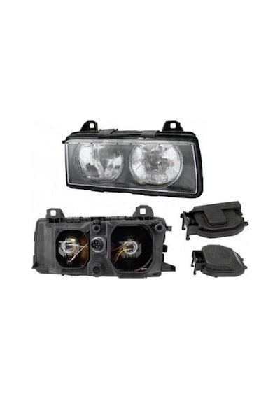 BMW Uyumlu E36 H7 Sağ Far Hella 63128363496