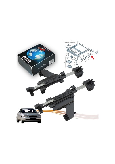 Audi A4 B5 8d 1995-2001 5m0877481a İçin Sunroof Teli Yönlendirme Braket Seti