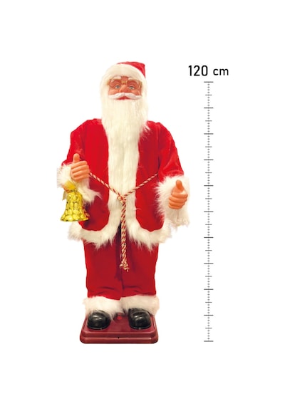 Waldern Yılbaşı 130cm Hareketli Noel Baba Şarkı Söyler