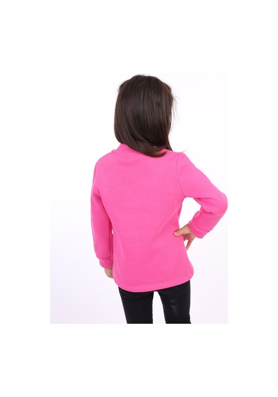 Toontoy Kız Çocuk Nakışlı Sweatshirt Fuşya
