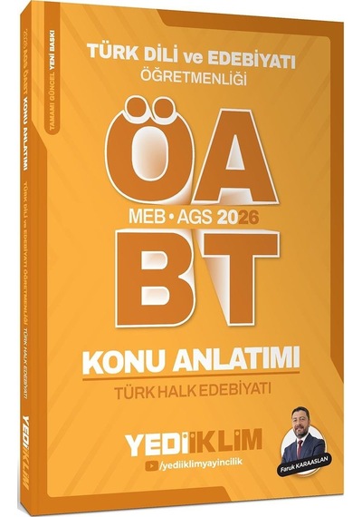 Yediiklim 2026 Meb Ags Öabt Türk Dili Ve Edebiyatı Öğretmenliği Türk Halk Edebiyatı Konu Anlatımı