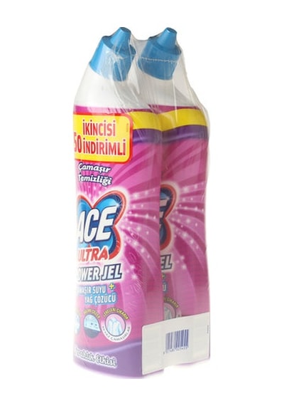 Ace Ferahlık Etkisi Ultra Power Jel Yoğun Çamaşır Suyu & Yağ Çözücü 2 x 750 ML