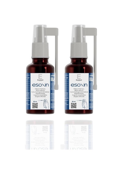 Esoxin Boğaz Spreyi 25 Ml Cistus, Zerdeçal, Propolis İçerikli Boğaz Öksürük Sprey Bitkisel Koruma 2 Paketi
