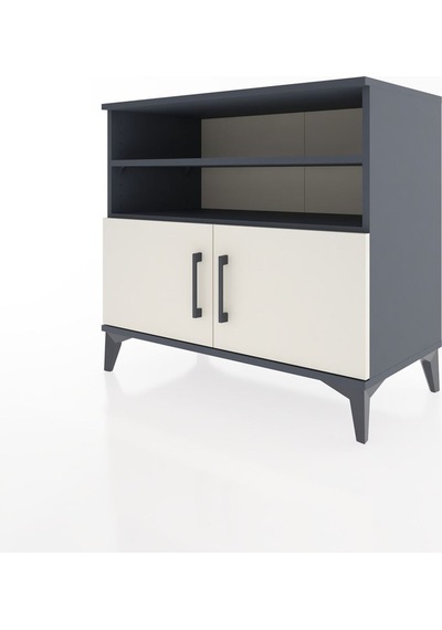 Hyperion Şifonyer 3 Raflı 2 Kapaklı 88x44x80 Antrasit-aytaşı Antrasit Hyperion Şifonyer 3 Raflı 2 Kapaklı 88x44x80 Antrasit-aytaşı Antrasit