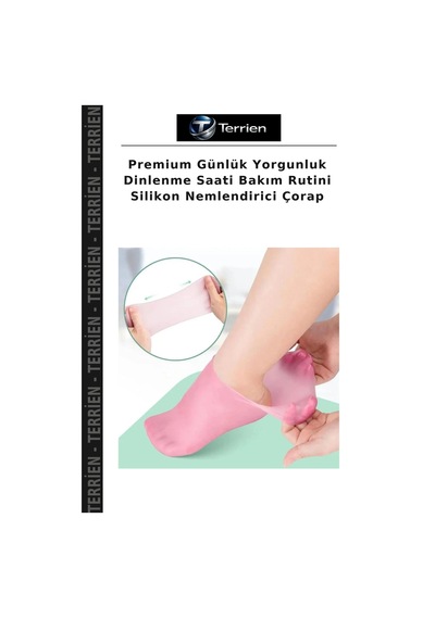 Premium Günlük Yorgunluk Dinlenme Saati Bakım Rutini Silikon Nemlendirici Çorap