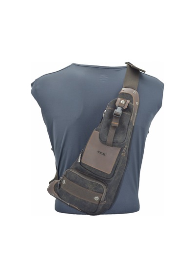 Ççs Ccs Kanvas Kumaş Sırt Çantası Body Bag Siyah