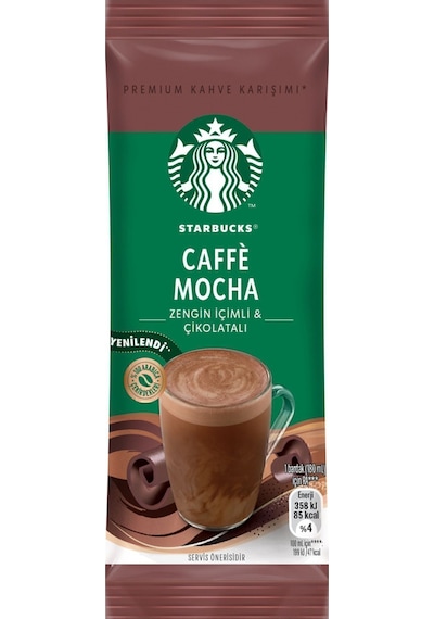 Starbucks Caffe Mocha Premium Kahve Karışımı 22g Hazır