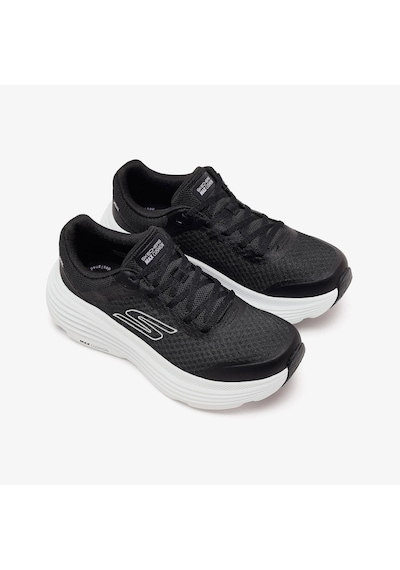 Skechers Max Cushioning Endeavour Kadın Koşu Ayakkabısı 129470-bkw Siyah