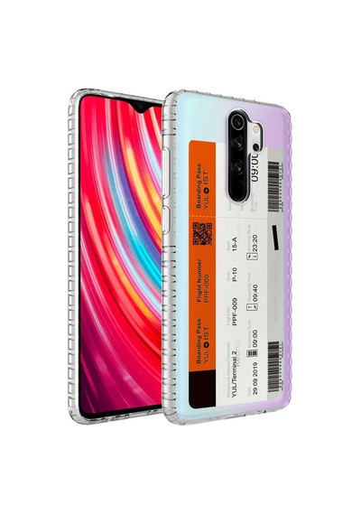 Smcase Xiaomi Redmi Note 8 Pro Kılıf Desenli Elegans Serisi Sil