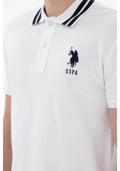 U.S. Polo Assn. Gsd01ıy026 Beyaz Erkek Polo Yaka T-shirt Pu-8728 L