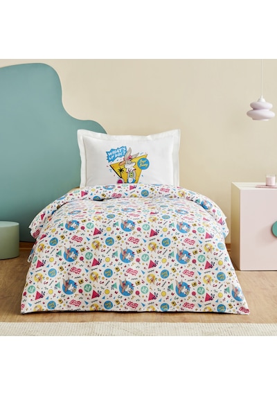 Karaca Home Looney Tunes Summer Vibes Tek Kişilik Pike Takımı Beyaz