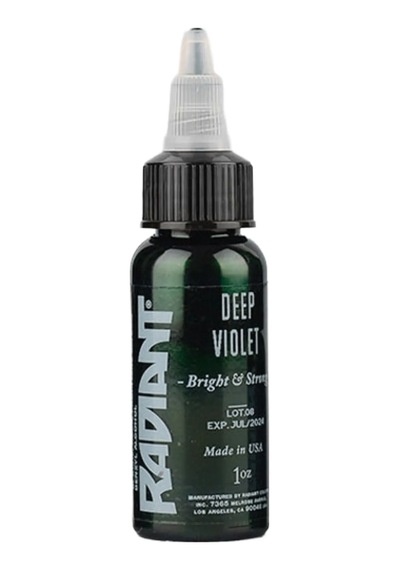 Deep Violet Radiant Dövme Boyası 30ml Yoğun Koyu Mor Profesyonel Tattoo Ink