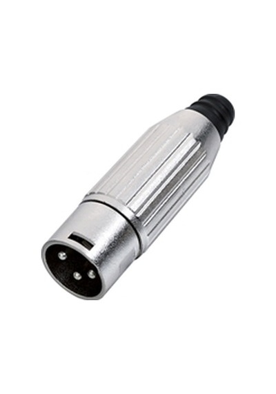 Estello Ea-1008 Gümüş 3 Pin Erkek Xlr Konnektör
