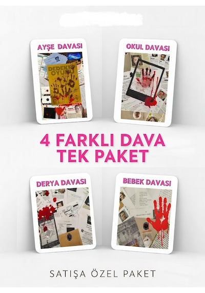 Dedektif Oyunu Dört Farklı Dava Pakedi Bir Arada