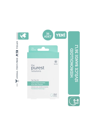 The Purest Solutions Hidrokolloid Akne Karşıtı & Yatıştırıcı Bant 36'lı
