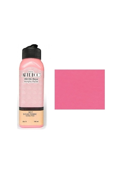 Artdeco Akrilik Boya 140 Ml Sıcak Pem. Y-070R-3017 N11.1454