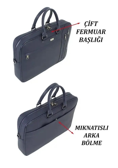 Case Club 17.3 İnç Omuz Askılı Unisex Laptop Evrak Çantası Taba