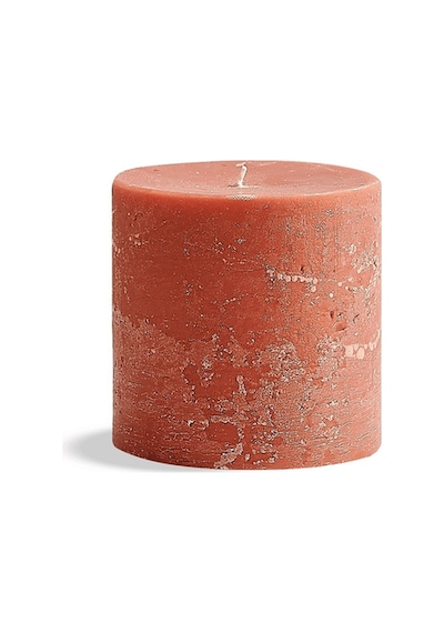 Pasabahce Silindir Mum 10x10 Cm - 1 Adet Kırmızı