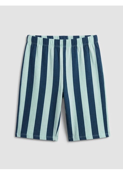 Lc Waikiki Yeşil Bisiklet Yaka Erkek Çocuk Şortlu Pijama Takımı