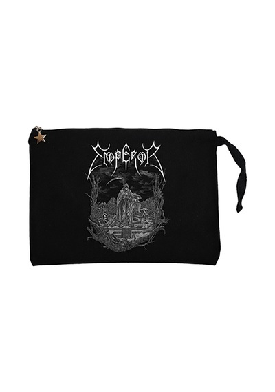 Emperor Angel Of Death Siyah Clutch Astarlı Cüzdan / El Çantası Siyah