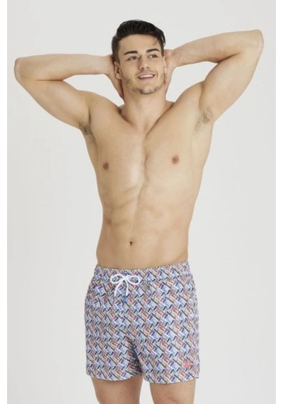 Arena Şort Men's Beach Short Allover Erkek Deniz Şortu 005253100 Mavi