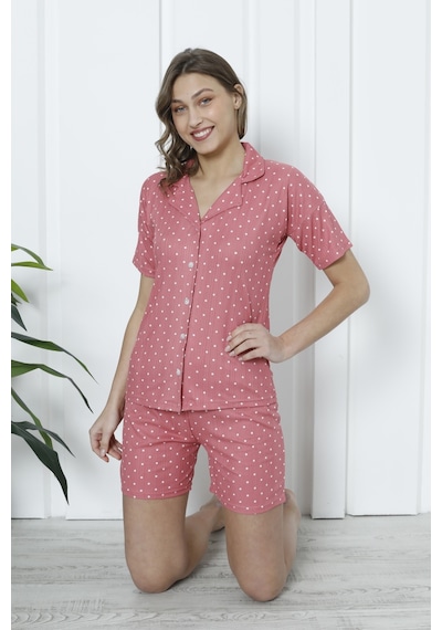Wordex Mirano 1201 Pegasus Kumaş Düğmeli Şortlu Likralı Kadın Pijama Takımı Gül Kurusu Gülkurusu Wordex Mirano 1201 Pegasus Kumaş Düğmeli Şortlu Likralı Kadın Pijama Takımı Gül Kurusu Gülkurusu