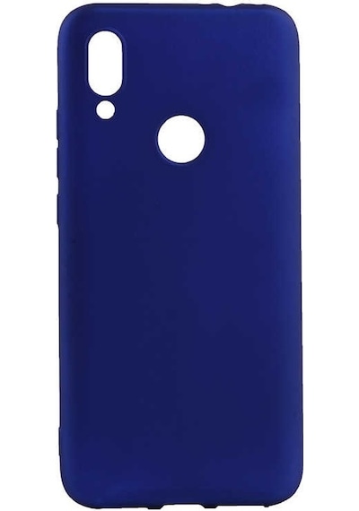 Noktaks - Xiaomi Uyumlu Xiaomi Redmi 7 - Kılıf Mat Renkli Esnek Premier Silikon Kapak - Saks Mavi
