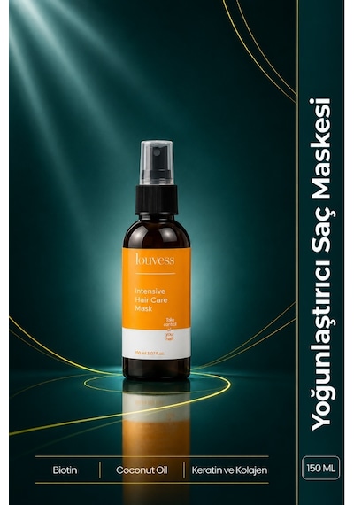 Louvess Biotin Keratin Kolajen ve Hindistan Cevizi Yağı İçerikli Yoğun Saç Bakım Maskesi 150 ML