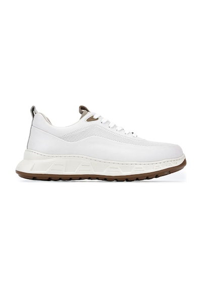 Tamer Tanca Erkek Hakiki Deri Beyaz Sneakers & Spor Ayakkabı 298 3491-2591 Erk Ayk Y26 Krk Beyaz Hvn Bsk
