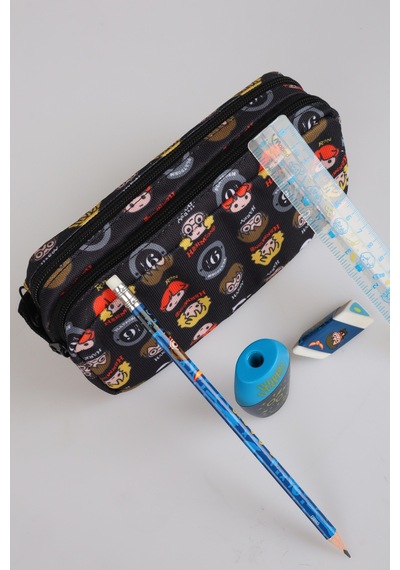 X Dekomus "wizard Icons Collection" Harry Potter Lisanslı Kırtasiye Seti Kalem Çantası,cetvel,kurşun Kalem,silgi,kalemtraş Altın