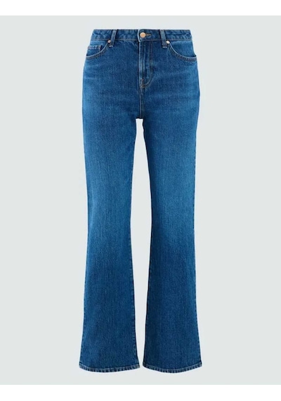 Mid Rodeo Normal Paça Yüksek Bel Denim Pantolon Lacivert