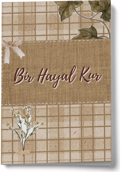 Vintage Serisi 5 Bir Hayal Kur A6 Çizgili Mini Defter Not Defteri Çok Renkli
