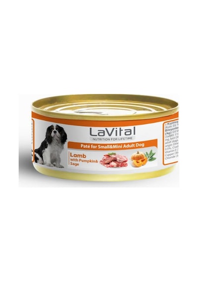 Lavital Kuzu Etli Bal Kabaklı Ve Ada Çaylı Küçük Irk Yetişkin Köpek Konservesi 85 Gr
