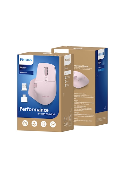 Philips SPK7858 Bluetooth Kablosuz Çift Modlu 4000DPI 7 Tuşlu Optik Mouse