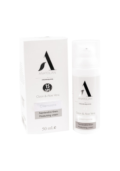 Anatolian Creamozone Nemlendirici Krem Ozon 200x Aloe Vera 15 Spf Güneş Koruyucu Etkili 50 ML