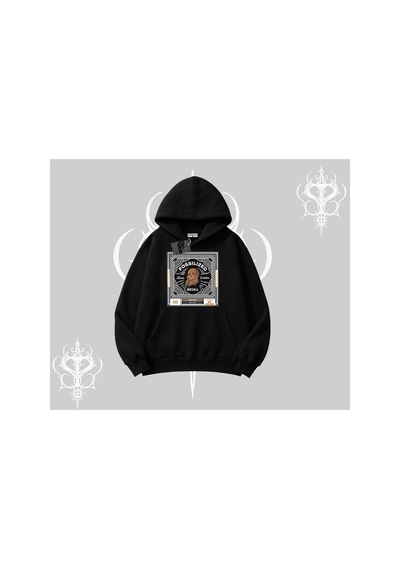 Tarzsokak Kapşonlu Sweatshirt Fossilized Skull Underground Archive Siyah