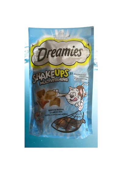 Dreamies Shake Ups Ton Balığı Somon Ve Karidesli Kedi Ödülü 55 Gr X 6 Adet