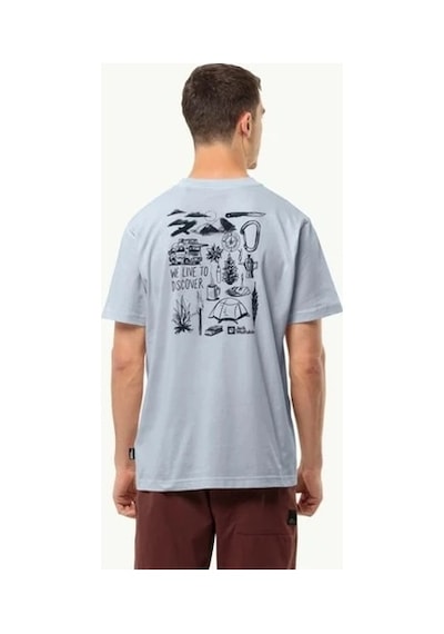 Jack Wolfskin Discover T M Erkek T-shirt 1809761tr-43142966 SİYAH